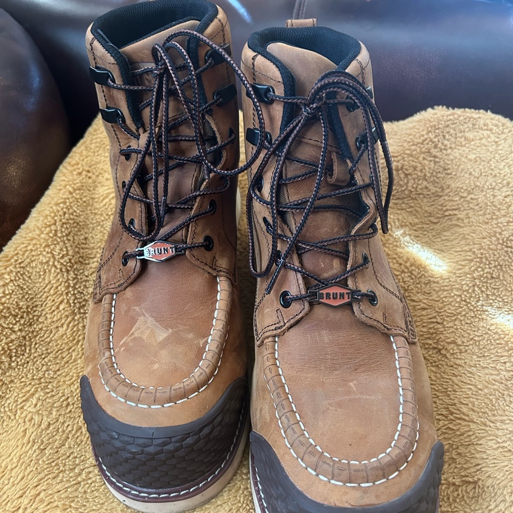 Brunt Marin - Waterproof Soft Toe Wedge Work Boot - EH Rated - Slip Size 11